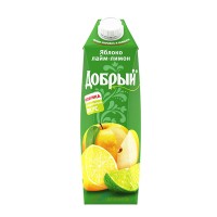 Сок Добрый Яблоко Лайм Лимон 1л